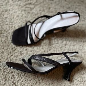 Black strappy sandals